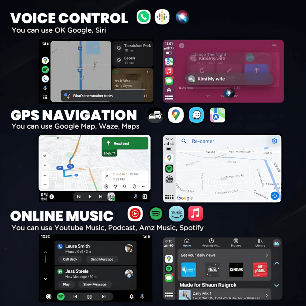 CarLinker™ Wireless CarPlay & Android Auto Adapter